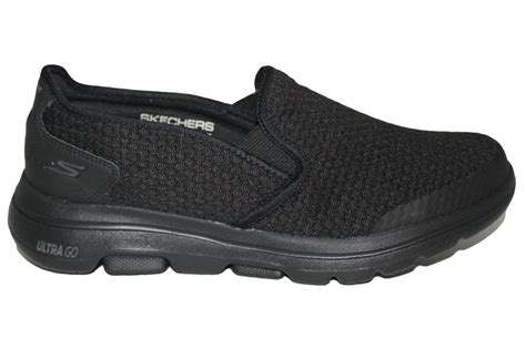 Mens Skechers Go Walk Black Apprize Stretch Slip On Shoes Trainers