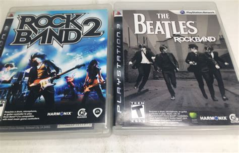 Rock Band The Beatles Ps3 Full Bundle Ebay