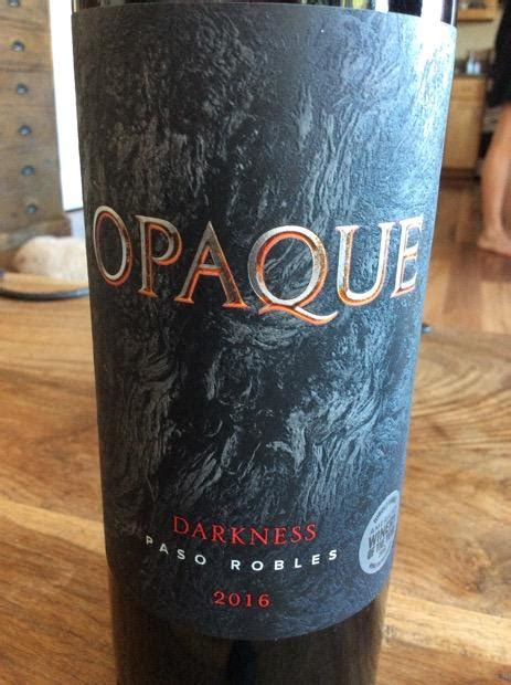 2016 San Antonio Winery Opaque Darkness Usa California Central Coast