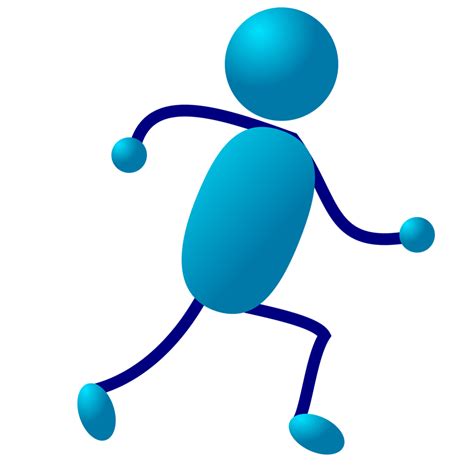 Running Man Clipart Blue 20 Free Cliparts Download