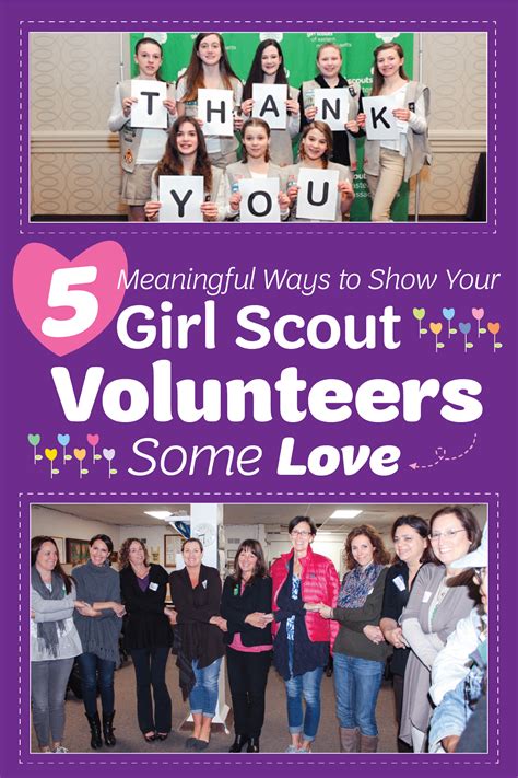 5 Meaningful Ways To Show Your Girl Scout Volunteers Some Love With