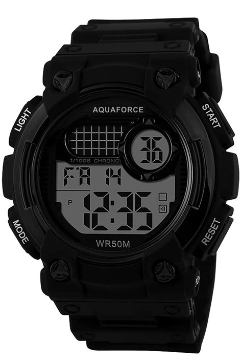 aqua force digital combat arnold field watch 50m water resistant