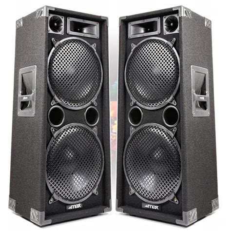 Max Sp212 Dual 12 Passive Dj Speaker Pair