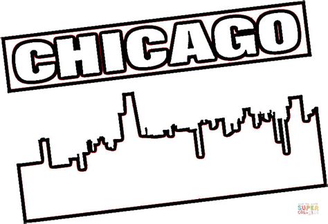 Chicago Illinois Coloring Page Free Printable Coloring Pages