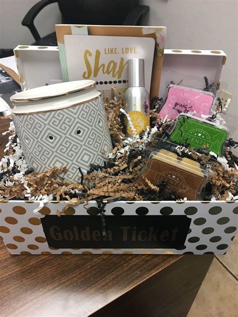 Find over 100+ of the best free gift box images. Scentsy gift box - AGT theme "golden ticket" | Scentsy