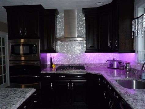 It is a white out with timber floor. 50 Inspiring Purple Theme Colour for Kitchen | Purple home ...