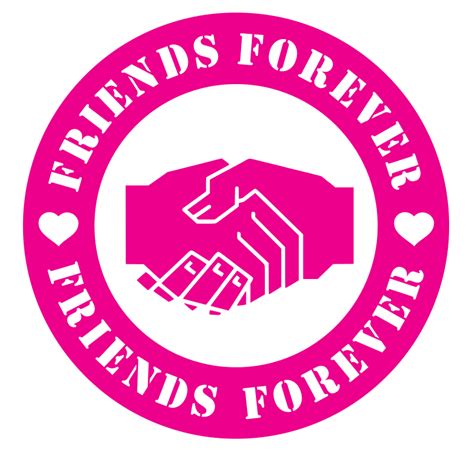 Friends Forever Sticker Free Svg