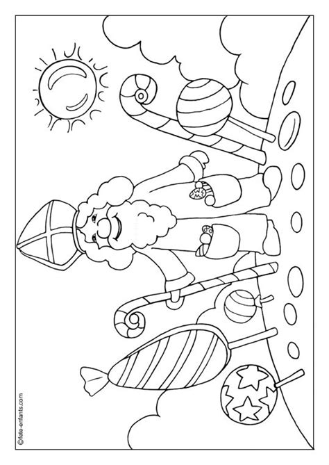 coloriage_stnicolas_02 Sinterklaas, Zwarte piet, Kleurplaten