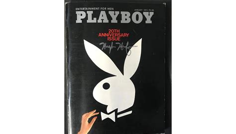Hugh Hefner Signed January Th Anniversary Playboy Magazine