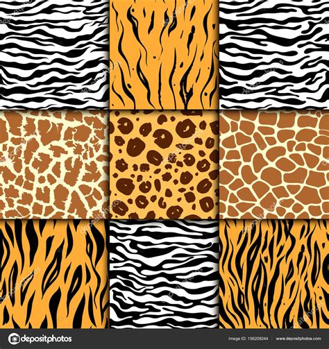 Seamless Pattern With Cheetah Skin Vector Background Colorful Zebra