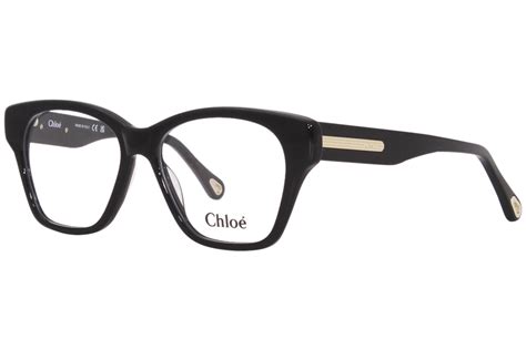 chloe ch0122o 001 eyeglasses women s black full rim cat eye 52 15 140