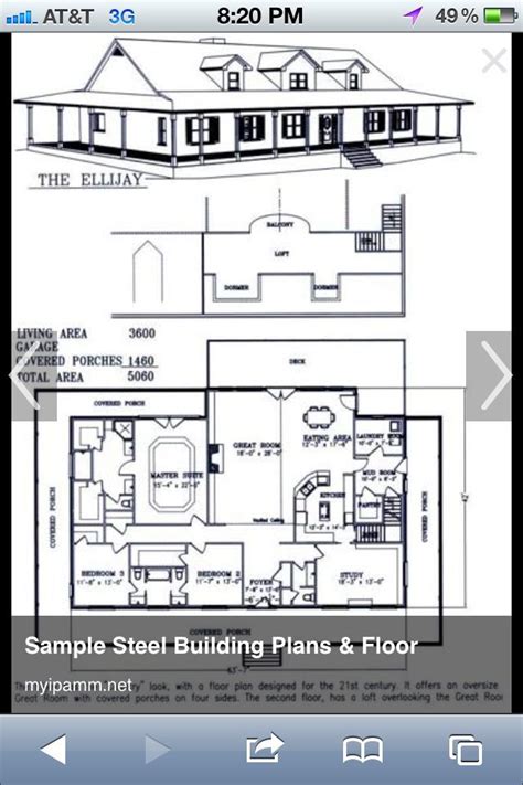 Home plans with open floor plans also offer easy access from room to room with columns and. Floor plans | Barndominium floor plans | Pinterest | House ...