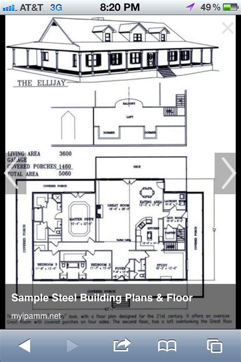 barndominium floor plans 2 story, 4 bedroom, with shop ...