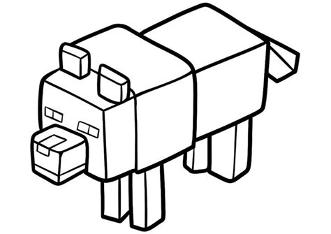 Download 288 Minecraft Wolf S Coloring Pages Png Pdf File