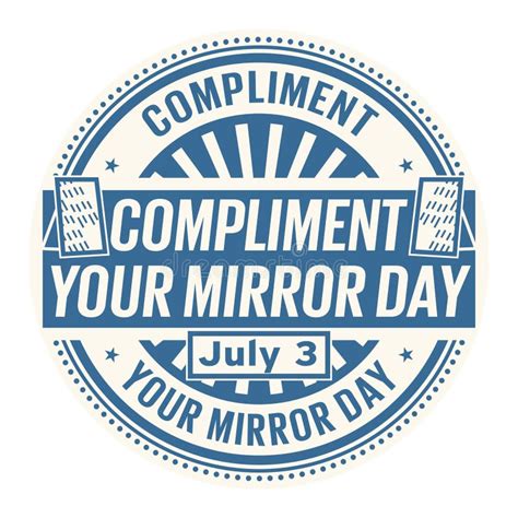 Compliment Your Mirror Day Stock Vector Illustration Of Person 116772833