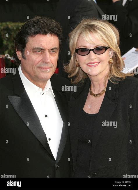 Jan 28 2007 Hollywood California Usa Actor Ian Mcshane And Wife At The 13th Annual Sag