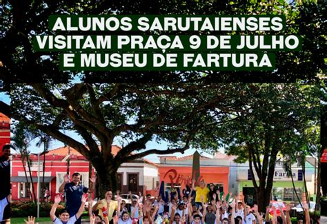 Notícia Alunos sarutaienses visitam Praça de Julho e Museu de Fartura Prefeitura Municipal