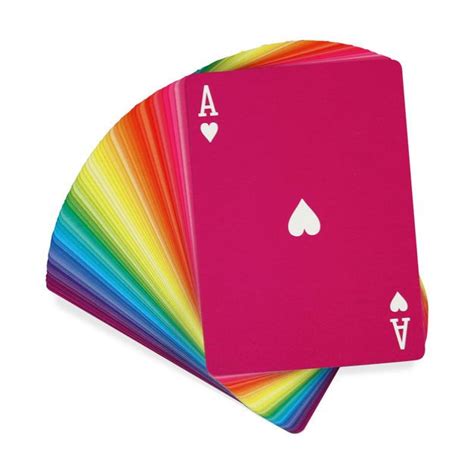 Rainbow Playing Cards In Color Playing Cards Playing Cards Design Cards