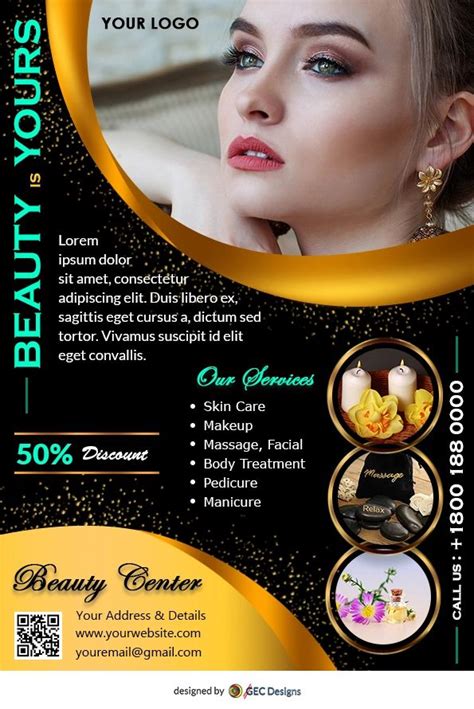 psd flyer templates beauty salon posters beauty flyer