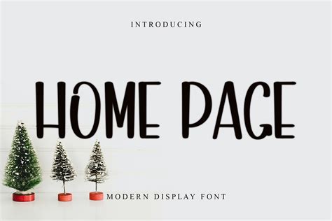 Home Page Font By Pipi Creative Creative Fabrica