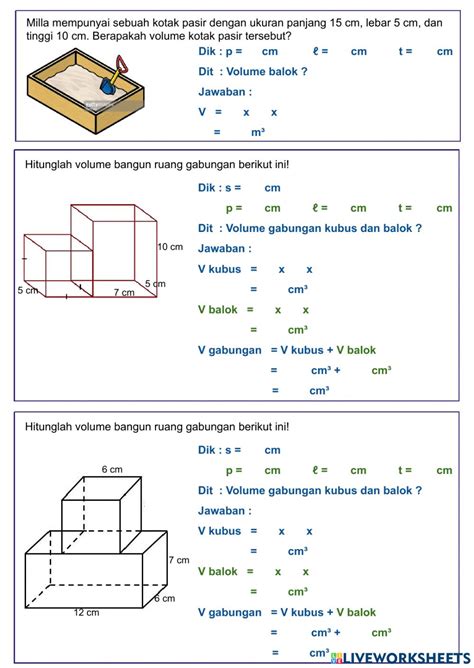 Contoh Soal Volume Bangun Ruang Gabungan Kubus Dan Balok Koleksi