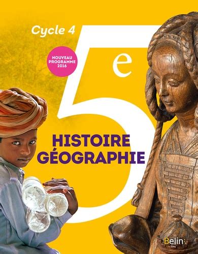 Histoire Géographie 5e Cycle 4 De Eric Chaudron Grand Format Livre