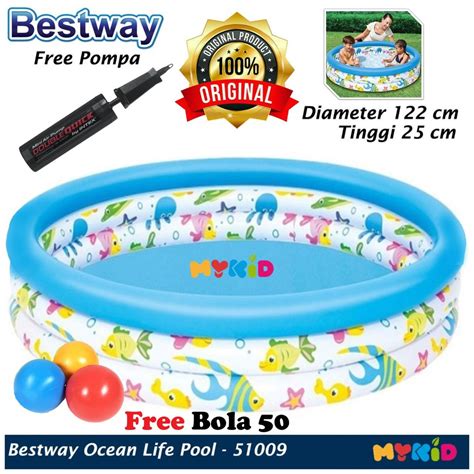 Jual Kolam Renang Anak Kolam Mandi Bola Bestway Ocean Life Pool Kolam