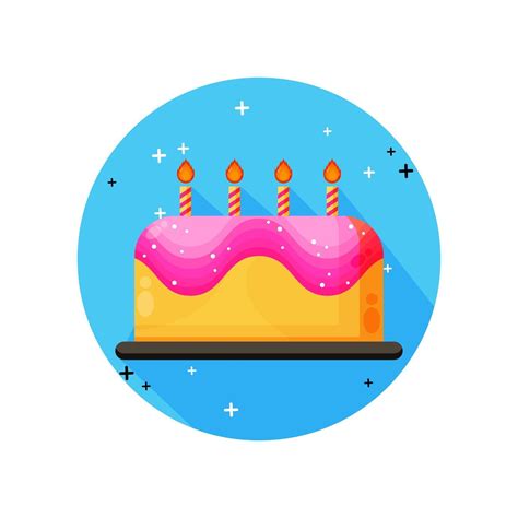 Birthday Cake Icon Design 2146715 Vector Art At Vecteezy