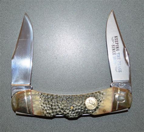 Colt Ct489 Buckshot Bone Double Lockback Folding Knife Wbox 1940292455