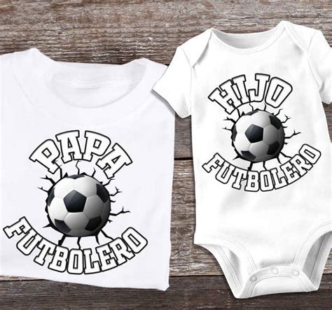 Camiseta Para Padres E Hijos Futboleros Tenvinilo