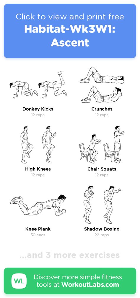 habitat wk3w1 ascent click to view and print this illustrated exercise plan created with