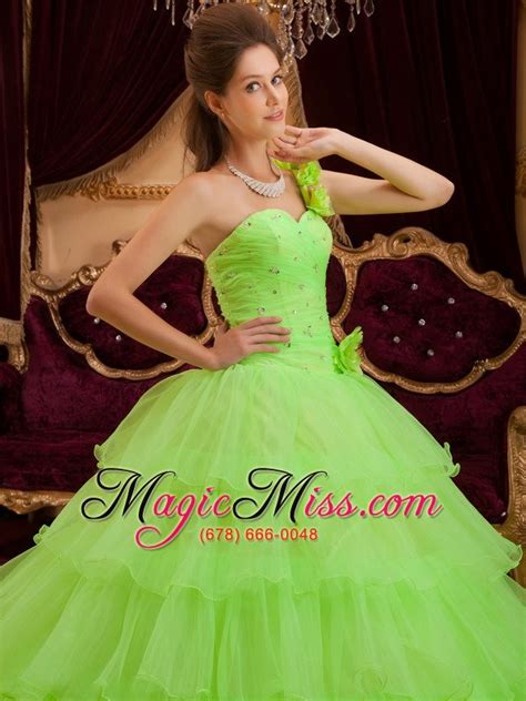 Green is a color that helps alleviate anxiety, depression, and nervousness. Lemon Green A-line / Princess One Shoulder Floor-length ...