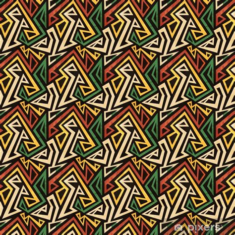 Papier Peint à Motifs Africain Motif Géométrique Parfaite Avec Effet