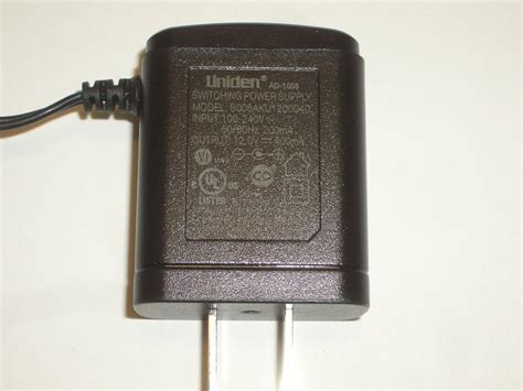 Uniden Badg1071001 Ad 1008 Ac Adapter Power Supply For Bearcat Bc355n