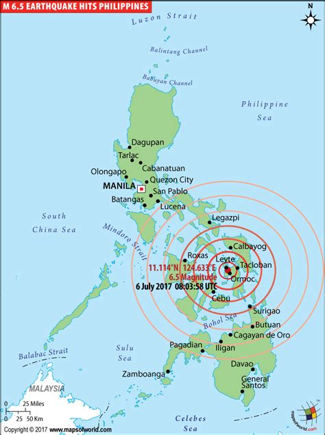 An earthquake of magnitude 6.4 was reported near manila, philippines on tuesday morning, according to india's national center for seismology. Epicenter Of Earthquake In Philippines - The Earth Images ...