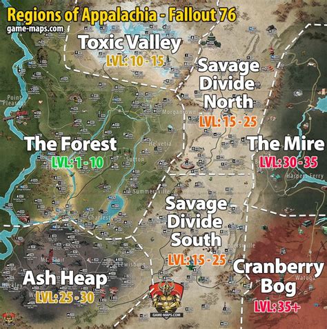 Maps For Fallout 76 Video Game Walkthrough And Game Guide For Fallout