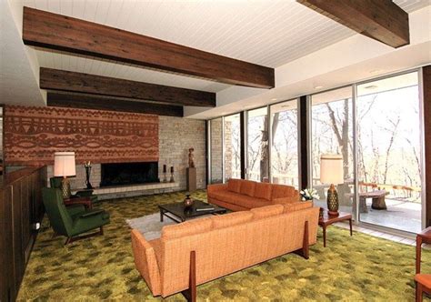 Pin by Sue Rutherford on Mid Century Living Rooms | Mid century modern house, Mid century house ...