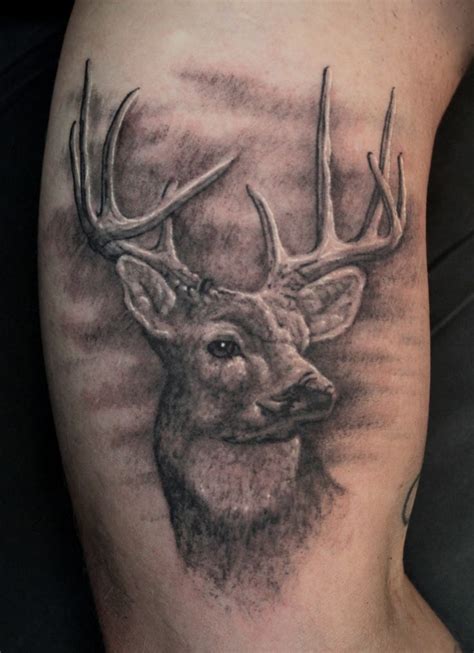 Fallow Deer Tattoo Deer Head Tattoo Deer Tattoo Hunting Tattoos