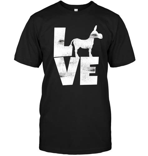 Donkey Silhouette T Shirt Love Donkeys Tee Farmer Ts Donkey Tees
