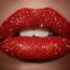 So Amazing Glitter Lips  Red Sparkle Teeth Makeup