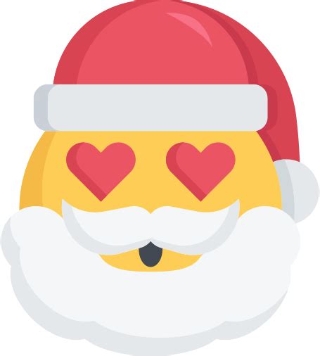 Weihnachten Emoji Liebe Santa Avatar Und Emoticons Symbole