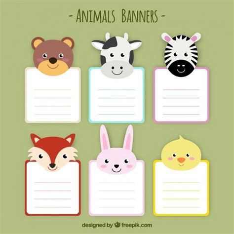 Premium Vector Animal Banners