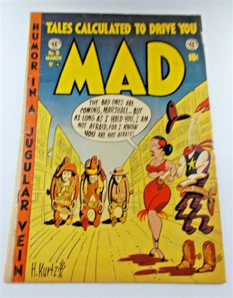 Mad 9 1954 35 Vg Mad Magazine Comic Golden Age