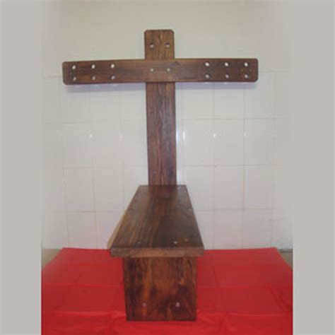 13510040cm Multifunctional Timber Torture Rack Bondage Furniture Log Cross Binding Torture