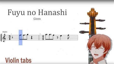 Given Fuyu No Hanashi Violin Play Along Youtube
