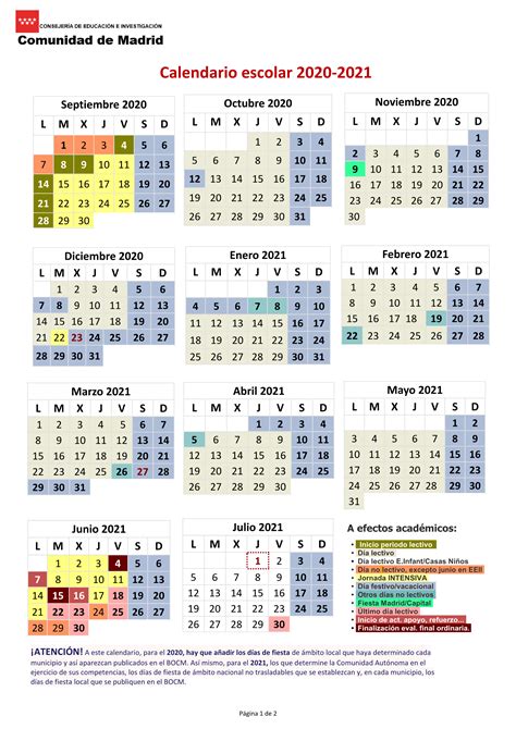 Calendario Escolar Getafe Calendario Gratis