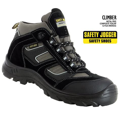 Free delivery for all malaysia. SAFETY JOGGER Safety Shoe CLIMBER Black/Grey Middle Cut ...