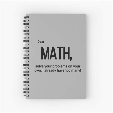 Math Book Design Spiral Notebook By Lea Majcen Math Books Math