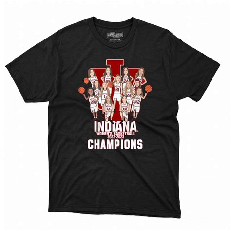 Indiana Womens Basketball Big Ten Champions Caricature Shirt
