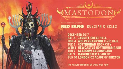 mastodon 2017 uk tour trailer youtube